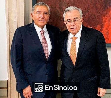 Adán Augusto se reúne con Rubén Rocha Moya, gobernador de Sinaloa