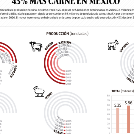 #Data | En la última década se produce 45% más carne en México – El Sol de Sinaloa
