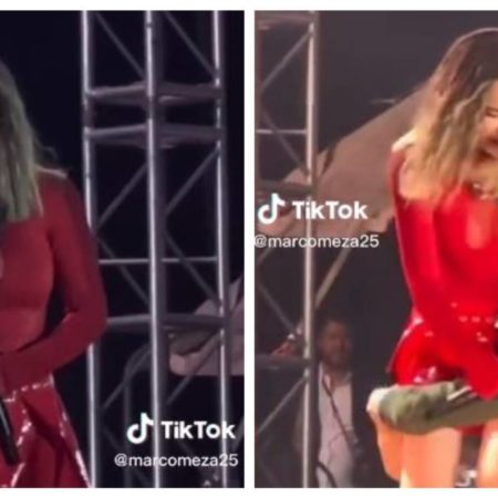 Fan de Belinda sube a escenario en plena presentación y casi tira a la cantante [Video] – El Sol de Sinaloa